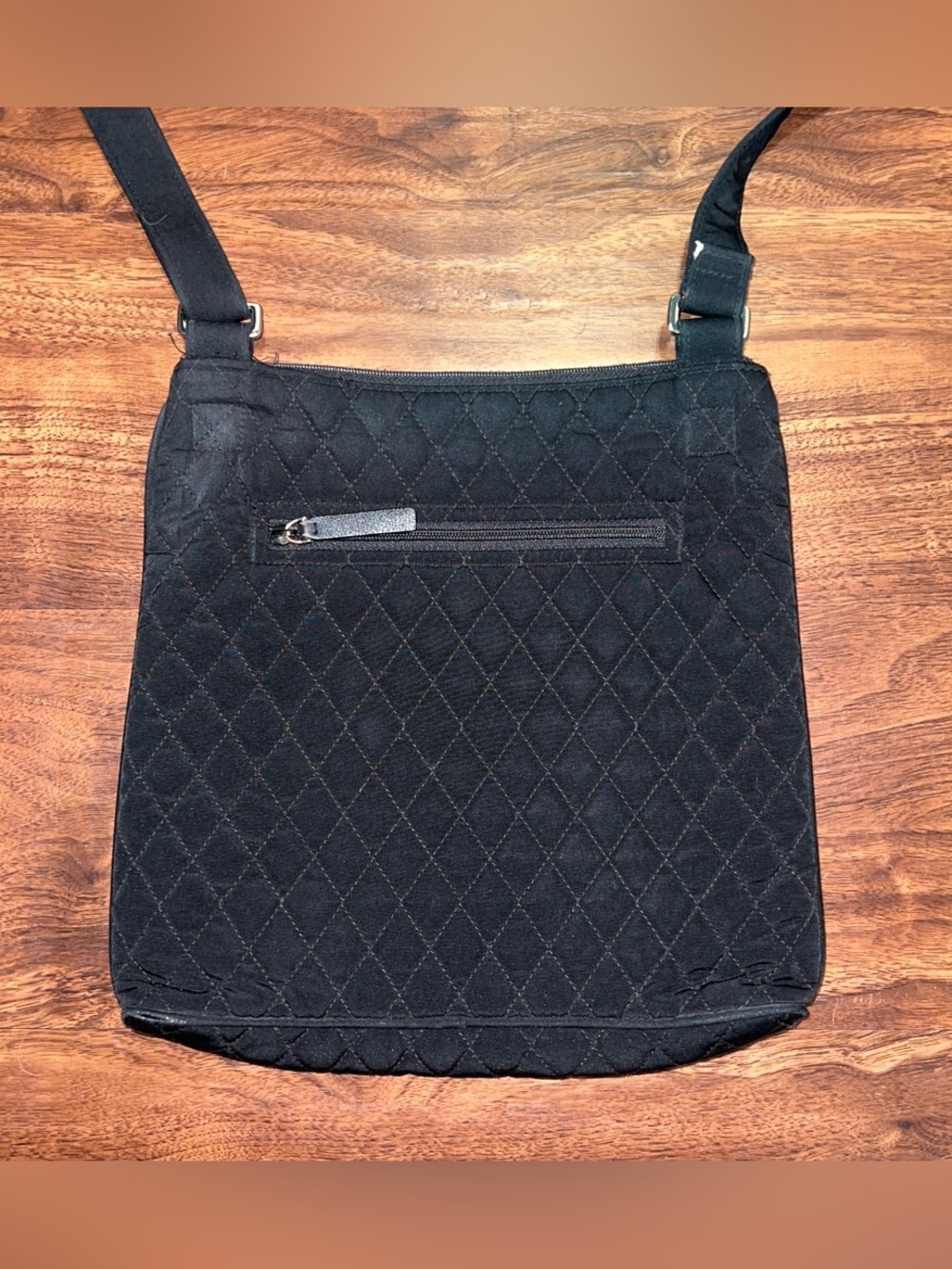 Vera Bradley Black Quilted Shoulder Crossbody - Picture 2 of 5